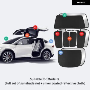 テスラ モデルX 2023 スカイライト ブラインド シェーディングネット カーアクセサリー ガラスルーフ スカイライトサンシェード UVカット サンシェード - MX-GA33L-ABCDIS