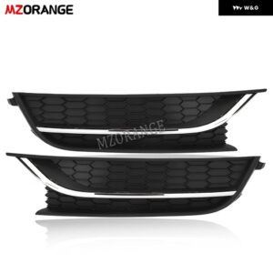 車用 フォグランプ カバー VW PASSAT 2012 - 15 フォグランプ グリル プロテクター トリム フロント バンパー ヘッドライト カバー カーアクセサリー - Left and Right