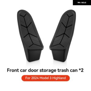 テスラ モデル3 ハイランド モデルY サイドドア ゴミ箱 ゴミ箱 ゴミ箱 カバー 付き 収納 ボックス オーガナイザー アクセサリー - Model 3 Highland