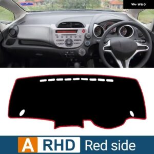 ホンダ ジャズ MK2 2008 - 13 GE6 GE7 GE8 GE9 車用 ダッシュボード カバー サンシェード 滑り止めマット パッド アクセサリー - A RHD Red side