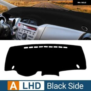 ホンダ ジャズ MK2 2008 - 13 GE6 GE7 GE8 GE9 車用 ダッシュボード カバー サンシェード 滑り止めマット パッド アクセサリー - A LHD Black side