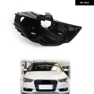 アウディ A3 2013-2016 HID ヘルニア カー ヘッドライト ハウジング ブラックシェルベース プラスチック ハウス - Pair