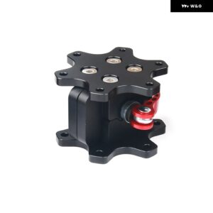 Q1R アルミ 合金 70MM ステアリングホイール クイックリリース SIMAGIC THRUSTMASTER LOGITECH レーシングゲーム - black