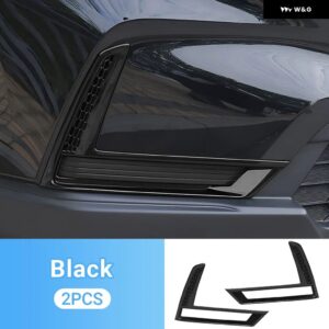 ホンダ CRV 2023 2024 2025 CR-V 第6世代ハイブリッド車用フロント フォグランプ トリム フレーム ランプアイブロウカバー アクセサリー - black