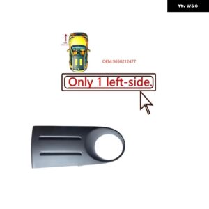 9650212377 9650212477 シトロエン ピカソ 左 右 フロント フォグランプ カバー ピカソ バンパー フレーム ブラック ブラケット アウター カバー 7452CL - 1 Left 9650212477