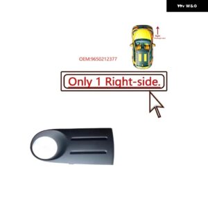 9650212377 9650212477 シトロエン ピカソ 左 右 フロント フォグランプ カバー ピカソ バンパー フレーム ブラック ブラケット アウター カバー 7452CL - 1 Right 9650212377