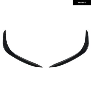 メルセデス ベンツ C クラス W206 2022+ カーアクセサリー フロント バンパー リップ グリル スプリッター スポイラー カナード フォグランプ カバー トリム - Carbon Look B