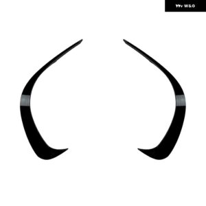 メルセデス ベンツ C クラス W206 2022+ カーアクセサリー フロント バンパー リップ グリル スプリッター スポイラー カナード フォグランプ カバー トリム - Black A