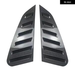 スバル WRX STI 2011 - 14 車 外装 リアバックサイドウィンドウルーバー スクープシェード 装飾 カバー ABSアクセサリー 2個 - Carbon Look