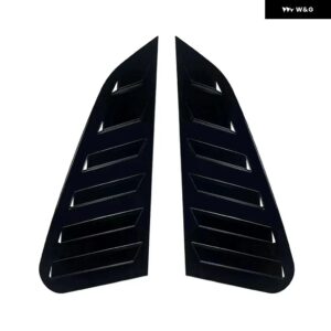 スバル WRX STI 2011 - 14 車 外装 リアバックサイドウィンドウルーバー スクープシェード 装飾 カバー ABSアクセサリー 2個 - Glossy Black