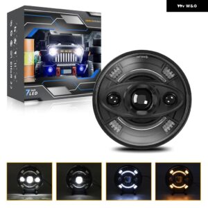 7インチ レンジャー スマイリー LED ライトハウス プロジェクター フェイスパターン ヘッドライト ハーレー ウルトラ クラシック エレクトラ ライトハウス 4 - 1pc