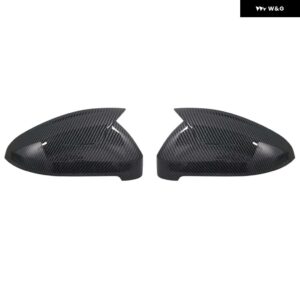 アウディ A4 A5 B9 サイドミラー キャップ ブラックルック 2017 - 22 S4 S5 RS5 ALLROAD QUATTRO 交換用カバー ABT スタイル - Carbon Fiber