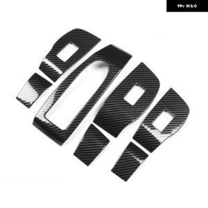 マツダ 3 BP 2019 - 24 2025 車ドアウィンドウガラスリフトスイッチ ボタン パネル カバー アクセサリー - carbon fiber