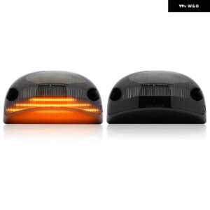 ルノー プレミアム ミッドラム マスコット C/D/K/Tシリーズ ボルボ FE FL 日産 キャブスター LED フロントサイド マーカーライト サイドステップ - Smoked Lens