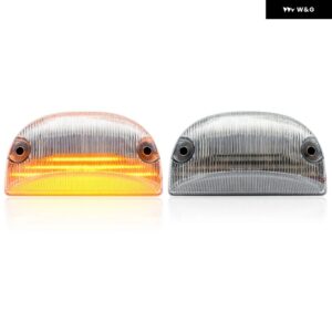 ルノー プレミアム ミッドラム マスコット C/D/K/Tシリーズ ボルボ FE FL 日産 キャブスター LED フロントサイド マーカーライト サイドステップ - Clear Lens
