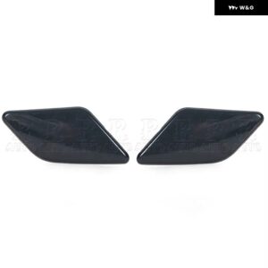 ボルボ S40 V50 2008 2009 2010-2012 ノズルカバー フロント バンパー ヘッドライト ウォッシャーノズル スプレージェットカバー キャップ 39886377 - 1 Left and 1 Right