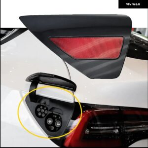 テスラ モデル3 Y 2017-2023 充電ポートカバー キャップ テールライト サイド リフレクター パネル 外装 装飾 110078199D 108485499J - Left Side