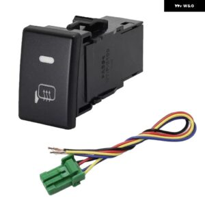 ダッシュボード コントロール ボタン コントロール スイッチ ボタン ダッシュボード 取り付け12V DC電圧ABS PVC素材 ダッシュボード 取り付け - Side Mirror Heater