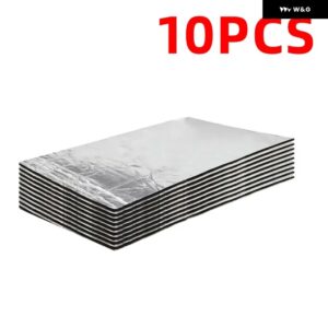 シート 車用 遮音 断熱マット 自動車 バン 防音 デッドニング 断熱マット ボンネット ノイズインシュレーター - 10pcs