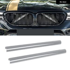 自動車用 トリム キット フロント グリル 装飾 ストリップ 車両 カスタム グレー 簡単取り付け BMW 1シリーズ - gray