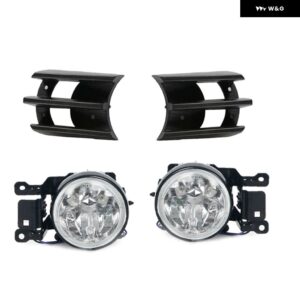 フロント バンパー フォグランプ カバー 三菱 モンテロ パジェロ ショーグン スポーツ 1999 2000-2008 グリル フォグランプ カバー グリル シェード - 1 Set