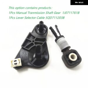 ギア シフト レバー ケーブル コネクタ+ ブラケット キット VW ゴルフ 4 MK5 ジェッタ パサート B6 ポロ ティグアン アウディ A3 8P 1J0711761B 5QD711203B - 1set