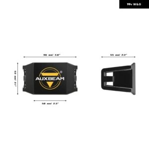 2個 5インチ ブラック サイドイルミネーション LED ポッドカバー PC ポッドライトカバー ポリカーボネート キューブライトカバー - 4 Inch Cover