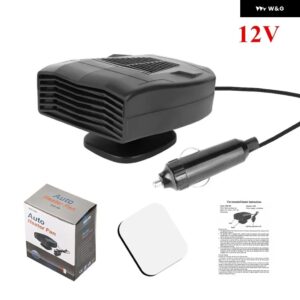 車用ヒーター デフロスター ポータブル電気暖房ファン 12V 24V デミスター デフォッガー 信頼性アッパー冬用 フロントガラス ソリューション - 12V