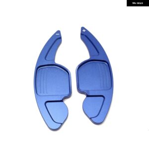 アウディ A3 A4 A4L A5 A6 A7 A8 Q3 Q5 Q7 TT S3 R8 アルミ製 カースポーツ ステアリングホイール シフト パドルエクステンション インテリア アクセサリー - Blue