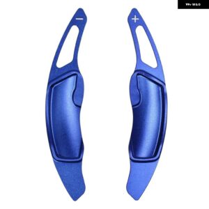 2個入りアルミ製 ステアリングホイール シフト パドル シフター エクステンション スバル レガシィ WRX STI フォレスター インプレッサ XV アウトバック - Blue