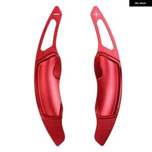 2個入りアルミ製 ステアリングホイール シフト パドル シフター エクステンション スバル レガシィ WRX STI フォレスター インプレッサ XV アウトバック - Red