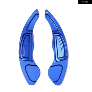 ホンダ シビック 2009-2012 CR-V 2009-2013 シティ 2008 車用 ステアリングホイール パドル シフト 延長 延長 シフター アルミ 2個 - Blue