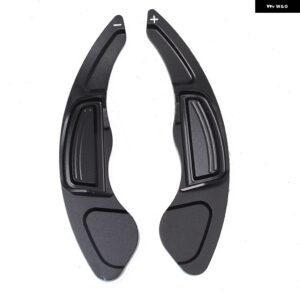 ホンダ シビック 2009-2012 CR-V 2009-2013 シティ 2008 車用 ステアリングホイール パドル シフト 延長 延長 シフター アルミ 2個 - black