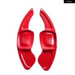 フォルクスワーゲン VW ティグアン 2017-2019 ステアリングホイール 延長 シフター シフト アルミ 合金 舵 DSG ギア シフト 2P - Red