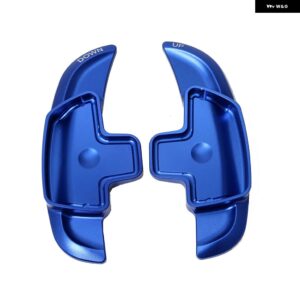 2個 合金 製 ステアリングホイール DSG パドル シフター エクステンション メルセデス S クラス 2009 - 13 車用 シフト パドル - Blue