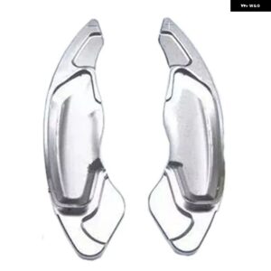 ボルボ S60 XC60 S80 XC70 V60 V40 アルミ製 リ ステアリングホイール シフト パドル シフター エクステンション ステッカー カーアクセサリー - Silver