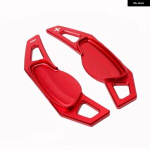 BENZ SMART 451 453 TWO 2009-2017 FOUR 2015-2017 車用 ステアリングホイール シフト パドルギアパドル DSGエクステンダー ステッカー - Red