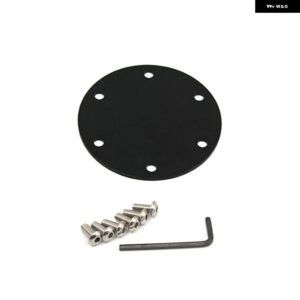 汎用 6穴 ステアリングホイール センターキャップ ネオクローム/ブラック/ゴールド/ブルー/シルバー BX100439 - black