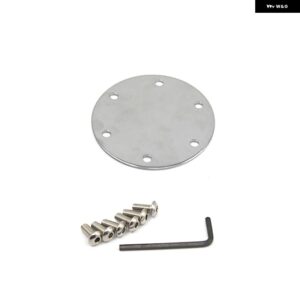 汎用 6穴 ステアリングホイール センターキャップ ネオクローム/ブラック/ゴールド/ブルー/シルバー BX100439 - Silver