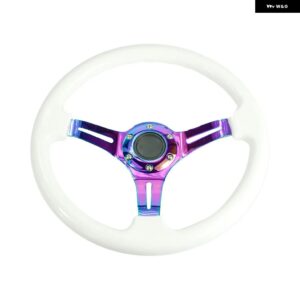 ネオクローム 350MM 14インチ ステアリングホイール ABS ステアリングホイール - WHITE