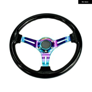 ネオクローム 350MM 14インチ ステアリングホイール ABS ステアリングホイール - black