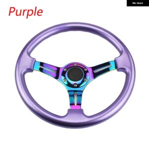 ネオクローム 350MM 14インチ ステアリングホイール ABS ステアリングホイール - Purple
