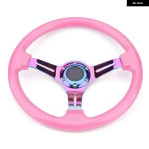 ネオクローム 350MM 14インチ ステアリングホイール ABS ステアリングホイール - Pink