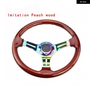 ネオクローム 350MM 14インチ ステアリングホイール ABS ステアリングホイール - Imitation　Peach　wood