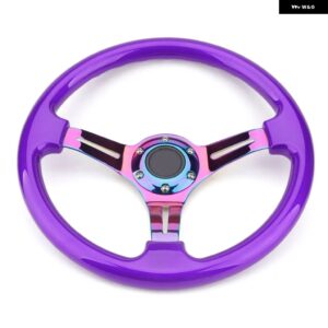 ネオクローム 350MM 14インチ ステアリングホイール ABS ステアリングホイール - Deep　purple