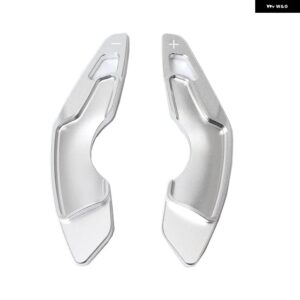 車用 ステアリングホイール パドル 延長 DSG ギア シフト レクサス IS RC NX 330 350 300H アルミホイールパドル シフター カバー 2個 - Silver