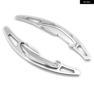 2PCS ALUMICAR ステアリング ステアリングホイール シフト パドル エクステンション シフター BMW M2 M3 M4 M5 X5M X6M F87 F85 F86 F80 F82 F83 F10 M6 - Silver