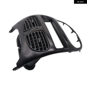 適合 プジョー 206 シトロエン C2ブラック ダッシュボード エア アウトレット エアコン エア アウトレット エアコン パネル ファンブレード パッド - Middle air outlet