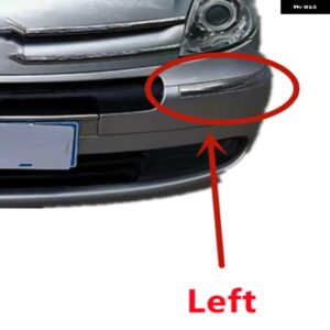 7452QV 7452QW XSARA PICASSO フロント リアクローム トリム フロント バンパー シルバー 装飾 ストリップ シルバーブライトストリップ 9650480777 - Left Front