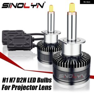 SINOLYN 4300K 6000K H7 LED H1 D2H D2S H11 9005 9006 LED 車用 ヘッドライト バルブ 8000LM ライト プロジェクターレンズ カーアクセサリー